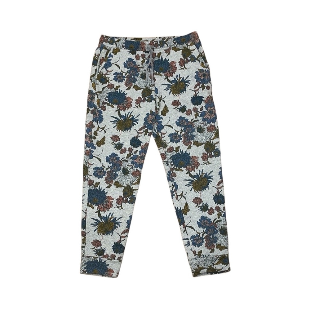 Anthropologie Dolan floral grey jogger sweatpants
